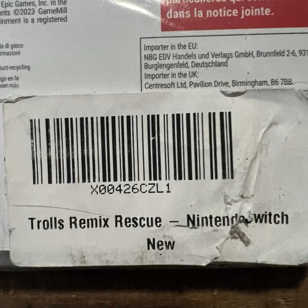 GameMill Trolls Remix Rescue Nintendo Switch Multi New Musical Adventure